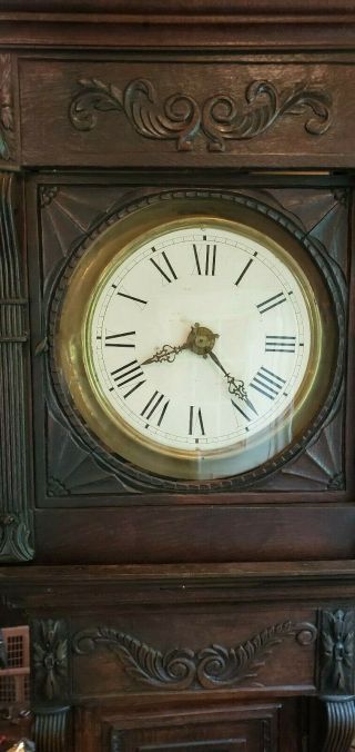 Antique Tall Case / Grandfather Clock w/ Birdcage Movement c.  1740 2