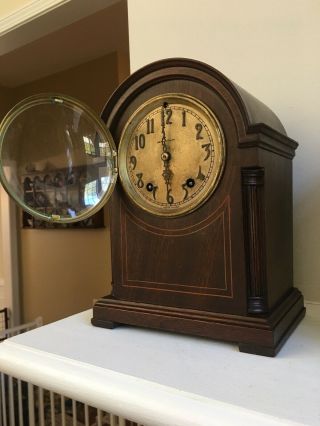 Seth Thomas Wooden Beehive Style Mantel Clock 2