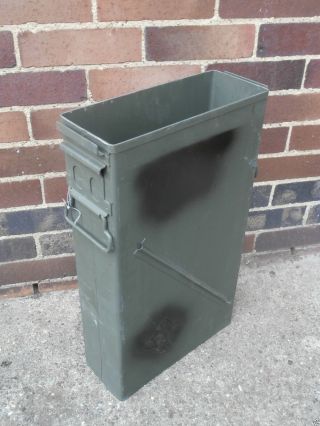 Nato/us Army Issue Large 50cal Box Tool Box No Lids Tin Ammunition Surplus Metal