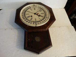 Rare Antique Galush Maranville 1861 W.  L.  Gilbert Calendar Clock Only
