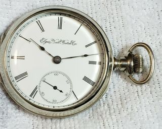 Vintage 18s Elgin Sidewinder Pocket Watch
