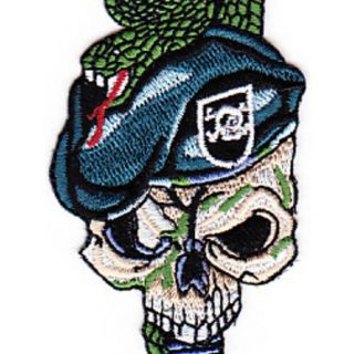Special Forces Skull With Viper And Black Beret Patch 2