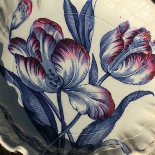 GREAT ANTIQUE 1870s BROWN - WESTHEAD,  MOORE & Co TRANSFERWARE PLATE - FIELD FLOWERS 2