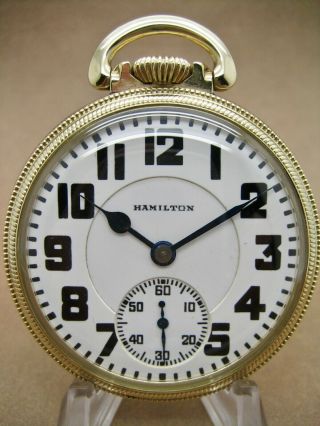 Vintage Hamilton 992 Pocket Watch - In Extra Fine - Hard To Find