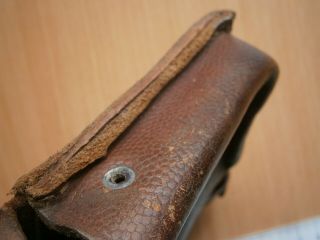 1939 WWII GERMAN ARMY LEATHER AMMO POUCH VERSION YUGOSLAVIA PARTISAN CASE HOLDER 3