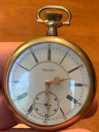 Vintage Moore & Leding Pocket Watch