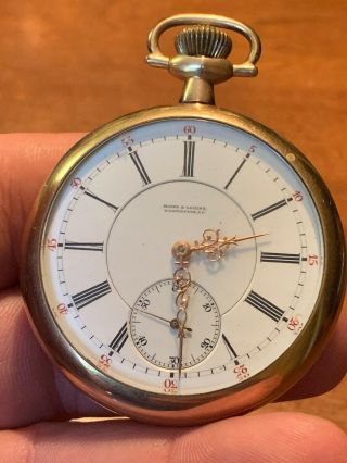 Vintage Moore & Leding Pocket Watch 2