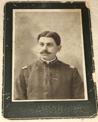 Photo Of American Soldier John S.  Windisch Spanish - American War Inscribed 1899