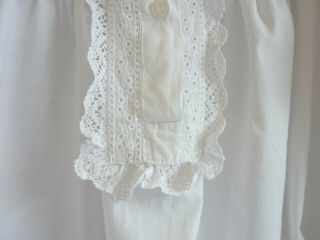 Antique/Vintage Nightgown Broderie Anglaise & Lace Trim. 5