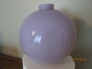 Antique Pale Purple Lavender Milk Glass Lightning Rod Globe Ball 4 1/2 "