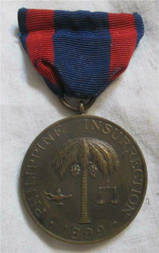 U.  S.  Army 1899 Philippine Insurrection Campaign Medal - Numbered