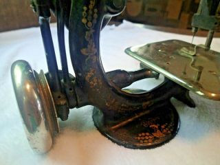 Antique Hand Crank Operated Willcox Gibbs sewing machine.  ca 1904 6