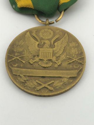 SPANISH AMERICAN WAR SERVICE MEDAL/NAMED - SERIAL 6507 CAMP MEIGS,  DC 6