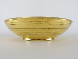 Japanese antique vintage gold lacquer wood round Kashiki sweets bowl chacha 2
