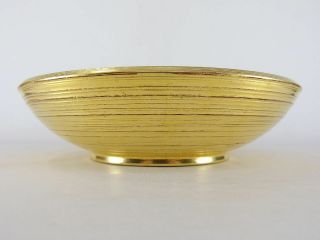 Japanese antique vintage gold lacquer wood round Kashiki sweets bowl chacha 3