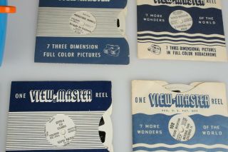 BLUE View - Master VIEWMASTER w/15 Assorted Reels - Good 3D Stereo Viewer 4