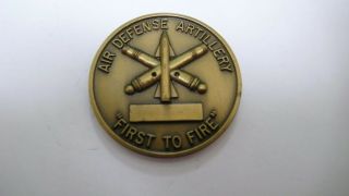 2nd Battalion 6th Air Defense Artillery " First To Fire " Challenge Coin