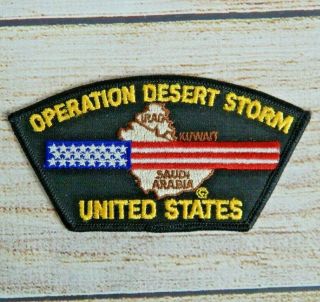 Operation Desert Storm Military Shoulder Patch United States 1st Gulf War Iraq