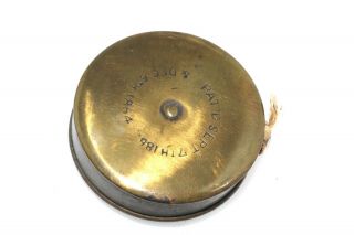 Antique Patented 1864 Civil War Tape Measure Brass 3