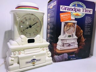 Vintage 1988 Homestar Grandpa Time Cassette Clock Bedtime Storyteller