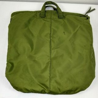 Vintage 1983 US (OG) Olive Green Nylon FLYERS HELMET BAG Military CAMEO INC. 2