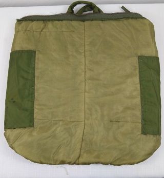Vintage 1983 US (OG) Olive Green Nylon FLYERS HELMET BAG Military CAMEO INC. 4