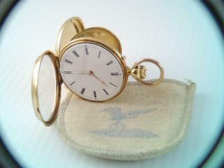 Antique 18k Gold Vacheron & Constantin Pocket Watch Running Triple Signed