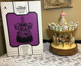 Waco Melody In Motion Victoria Park Carousel Hand Painted Porcelain