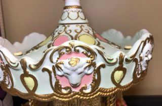 Waco Melody In Motion Victoria Park Carousel Hand Painted Porcelain 4
