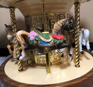Waco Melody In Motion Victoria Park Carousel Hand Painted Porcelain 6