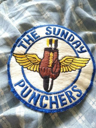 Vintage " The Sunday Punchers " Patch