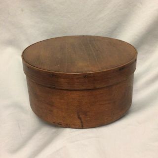 Antique Primitive Round Bentwood Pantry Cheese Box Wood Shenandoah Valley