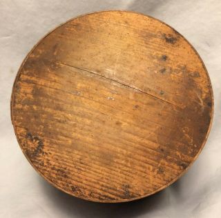 Antique Primitive Round Bentwood Pantry Cheese Box Wood Shenandoah Valley 4