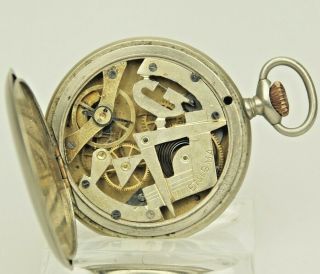 Rare Skeleton Masonic Pocket Watch Freimaurer Freemason Templar No Fusee Dudley