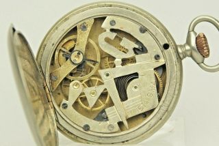 Rare Skeleton Masonic pocket watch Freimaurer freemason templar no fusee dudley 8