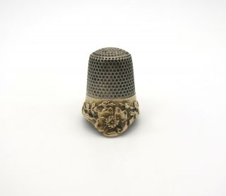 Antique Sterling Silver Thimble With Dropped Rim By Ketcham & Mcdougall