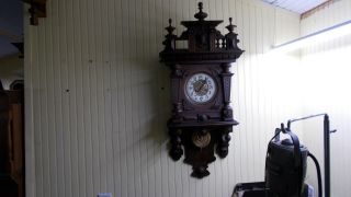 Antique Gustav Becker Silesia German Wall Clock Vienna Regulator