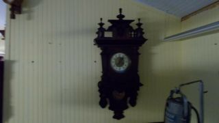 Antique Gustav Becker Silesia German wall clock Vienna regulator 2
