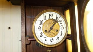 Antique Gustav Becker Silesia German wall clock Vienna regulator 6