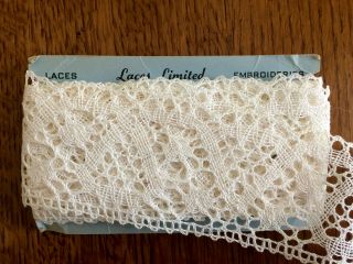 Vintage Crochet Lace Trim – Wide (2 ¾ Inches) With 13 Feet On Card