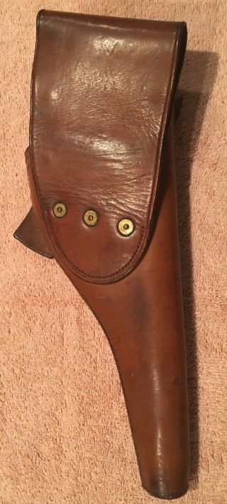 US.  38 cal Double Action 3rd Type Brown Leather Rock Island Arsenal Holster DA 2