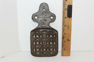 Antique Buggy Carriage Cast Iron Step Plate Ornate Farm Decor