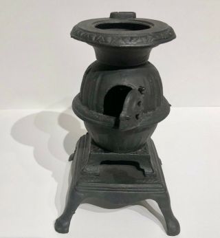 Cast Iron Pot Belly Stove Toy Or Salesman Sample