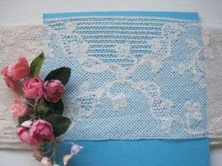 Antique Off White French Hand Made Lace Trim 1 Yard