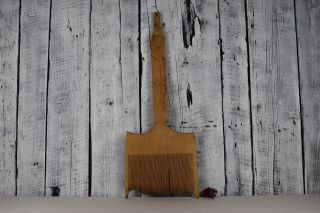 Antique Wooden Comb / Comb Wool / Wooden Carder / Primitives Rustic Decor