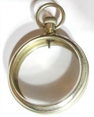 Vintage 18s Dueber - Hampden Salesman Lc Pocket Watch Case (b5)