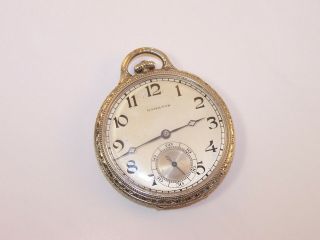 1927 Hamilton 12s 19 Jewel 902 14k Gold Filled Rigid Bow Case Pocket Watch