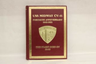 Uss Midway Cv - 41 Westpac Deployment Cruise Book 1984 - 85 - Navy