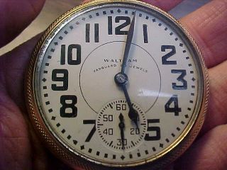 1946 Waltham Vanguard 23 Jewel Railroad Grade Pocket Watch Not Running