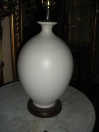 Vintage Danish Modern White Lamp